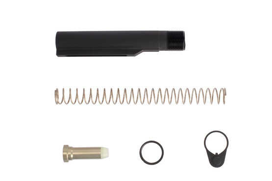 Luth-AR MIL-SPEC AR-308 carbine buffer tube assembly includes a .308 carbine spring, shorty carbine buffer, castle nut and end plate